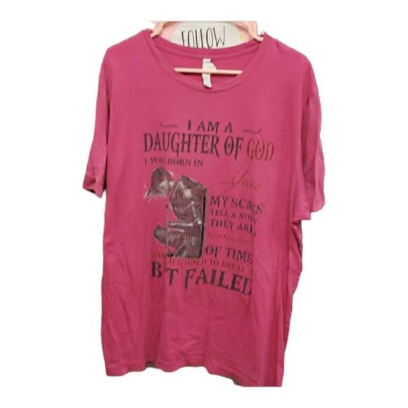 Daughter of God Born in June Graphic Tee Shirt GUC sz 2XL - Picture 1 of 6